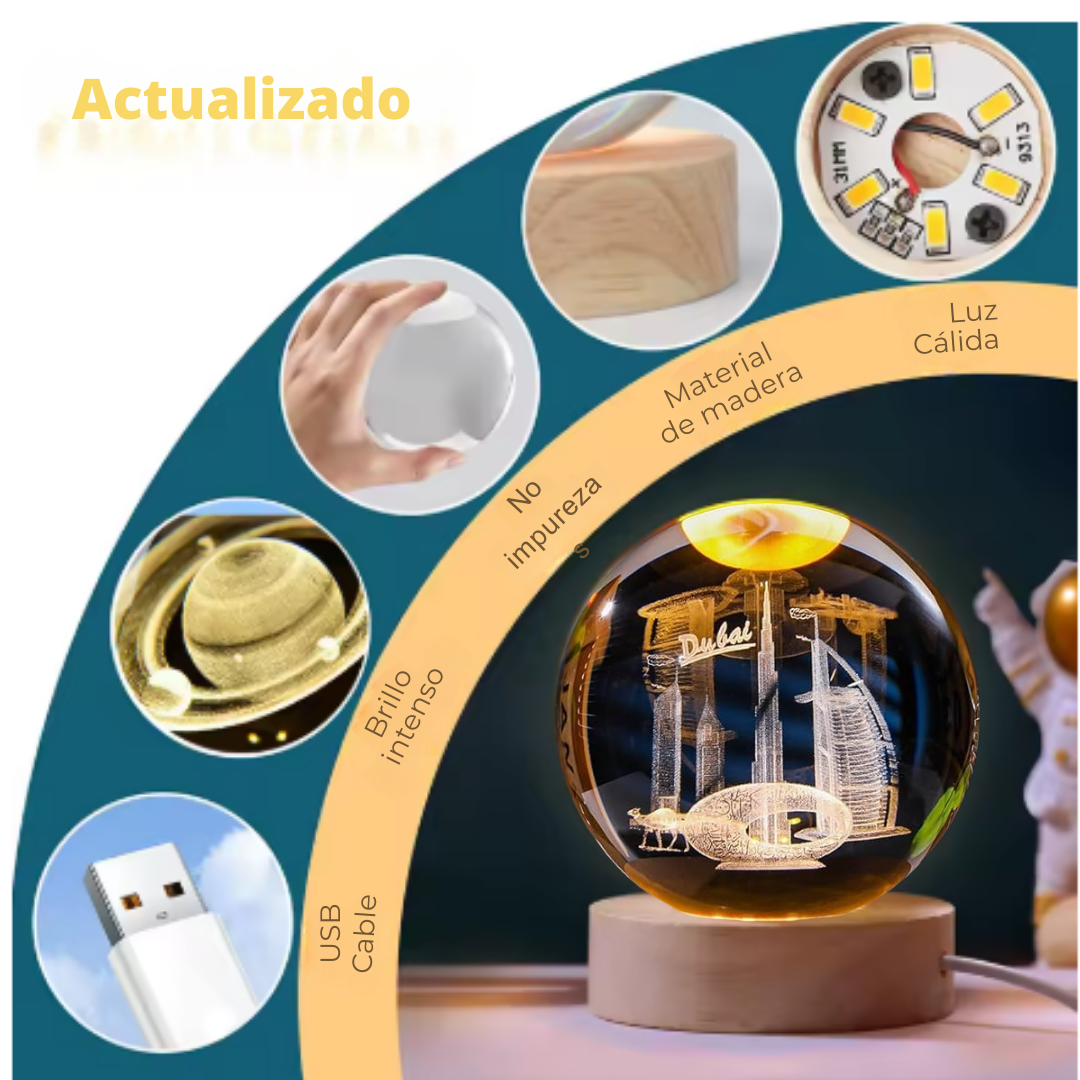 Lámpara Bola de cristal