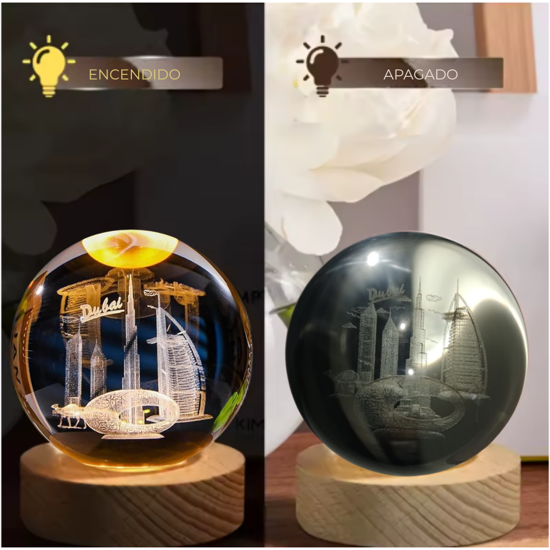 Lámpara Bola de cristal