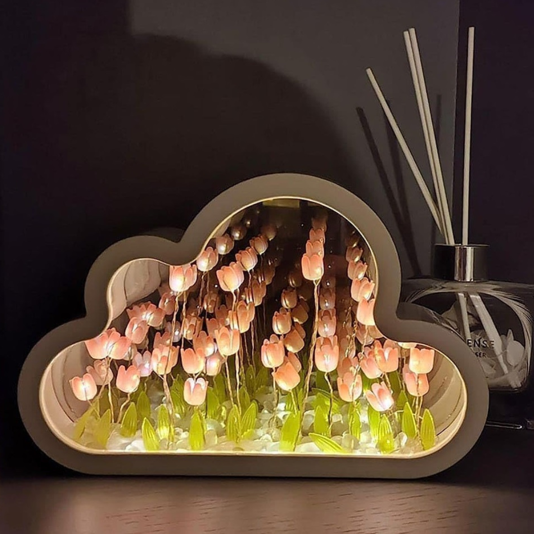 Lampara Nube Tulipanes